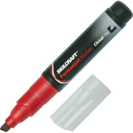 Made-To-Stick 752000 Chisel Tip Large Permanent Marker  Red MA3757894